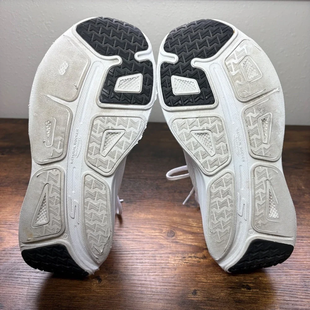 Skechers Max Cushioning Elite White Mesh Running Shoes Womens 8.5
